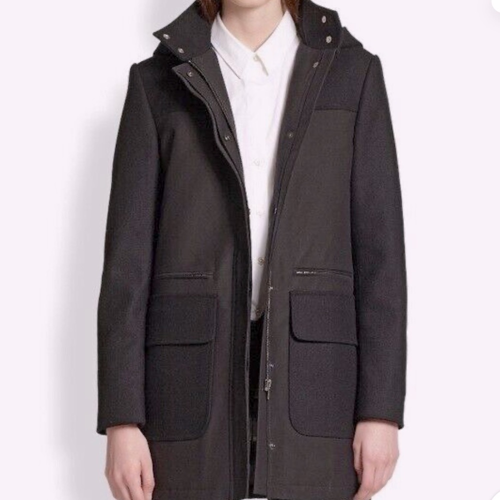 🔥🔥THEORY | Alonso Wool Hooded Coat - sz SP